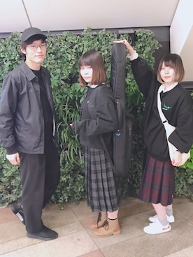 「ストリート服が好き」｜「アイテム（ナイロンジャケット）」を使った、AOAZAさん（レディース・152cm）の秋コーディネート