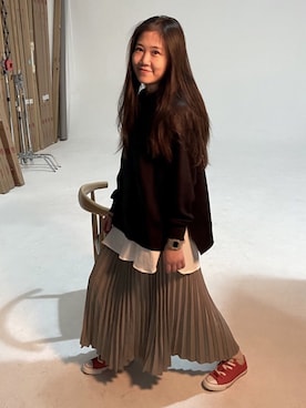 「ラブアンドピース2020」｜「アイテム（アナログ腕時計）」を使った、dotniniさん（レディース・165cm）の秋コーディネート