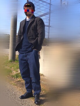 「SHETLAND FOX（シェットランドフォックス）のアイテム」を使った、orihciさん（メンズ・169cm）の冬コーディネート