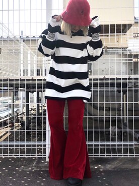 「Chica（チカ）のアイテム」を使った、yunaさん（レディース・155cm）の冬コーディネート