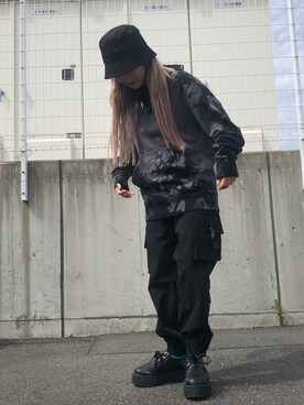 「HELMUT LANG（ヘルムートラング）のアイテム」を使った、yunaさん（レディース・155cm）の秋コーディネート