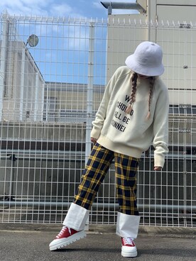 「Chica（チカ）のアイテム」を使った、yunaさん（レディース・155cm）の秋コーディネート