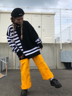 「Chica（チカ）のアイテム」を使った、yunaさん（レディース・155cm）の秋コーディネート