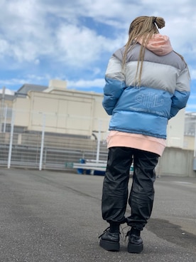 「Chica（チカ）のアイテム（ジャケット/アウター）」を使った、yunaさん（レディース・155cm）の秋コーディネート