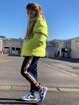 「MISBHV（ミスビヘイブ）のアイテム（ジャケット/アウター）」を使った、yunaさん（レディース・155cm）の秋コーディネート