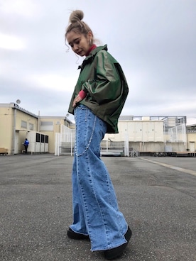 「Chica（チカ）のアイテム」を使った、yunaさん（レディース・155cm）の冬コーディネート