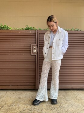 「GCDS」｜「アイテム（ジャケット/アウター）」を使った、yunaさん（レディース・155cm）の夏コーディネート