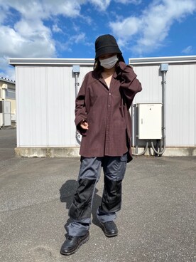 「Clut（クルト）のアイテム」を使った、yunaさん（レディース・155cm）の夏コーディネート