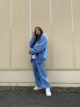 「KaneZ（ケインズ）のアイテム（ブルゾン）」を使った、yunaさん（レディース・155cm）の秋コーディネート