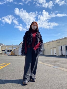 「CHRISTIAN DADA（クリスチャンダダ）のアイテム」を使った、yunaさん（レディース・155cm）の秋コーディネート