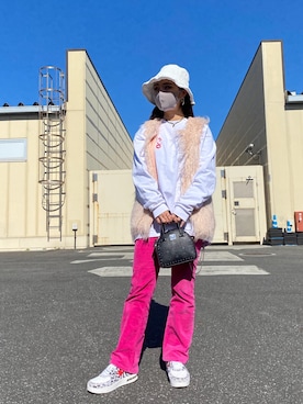 「Chica（チカ）のアイテム」を使った、yunaさん（レディース・155cm）の秋コーディネート