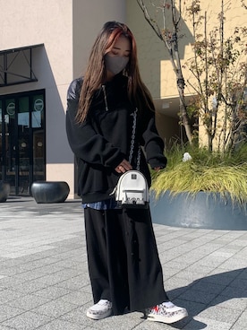 「MAGIC STICK（マジックスティック）のアイテム」を使った、yunaさん（レディース・155cm）の秋コーディネート