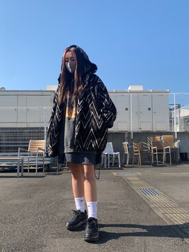 「L.H.P（エルエイチピー）のアイテム（ジャケット/アウター）」を使った、yunaさん（レディース・155cm）の秋コーディネート