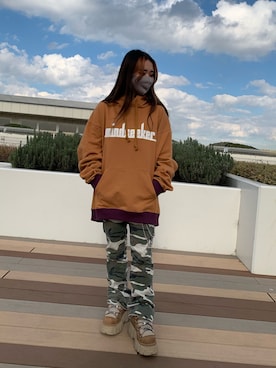 「mindseeker（マインドシーカー）のアイテム」を使った、yunaさん（レディース・155cm）の冬コーディネート