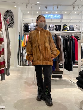 「A-COLD-WALL*（アコールドウォール）のアイテム（ジャケット/アウター）」を使った、yunaさん（レディース・155cm）の冬コーディネート