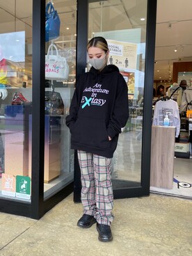 「Noon Goons（ヌーングーンズ）のアイテム」を使った、yunaさん（レディース・155cm）の春コーディネート