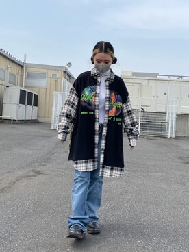 「YOUSER（ユーザー）のアイテム」を使った、yunaさん（レディース・155cm）の春コーディネート