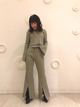 「REDYAZEL（レディアゼル）のアイテム（パンツ）」を使った、えりかさん（レディース・145cm）の秋コーディネート