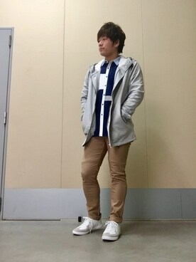 「HVC（エイチブイシー）のアイテム（ジャケット/アウター）」を使った、HVC相模原店さん（メンズ・172cm）の秋コーディネート