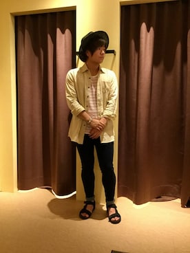 「GGD（ジージーディー）のアイテム（アクセサリー）」を使った、HVC相模原店さん（メンズ・172cm）の夏コーディネート