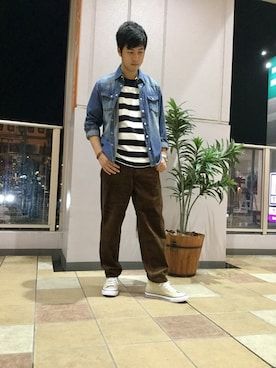 「HVC」｜「アイテム（シューズ）」を使った、HVC相模原店さん（メンズ・176cm）の夏コーディネート