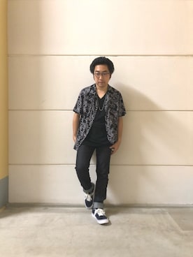 「GGD（ジージーディー）のアイテム（アクセサリー）」を使った、HVC相模原店さん（メンズ・163cm）の夏コーディネート