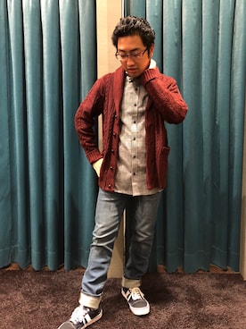 「HVC（エイチブイシー）のアイテム（ジャケット/アウター）」を使った、HVC相模原店さん（メンズ・161cm）の秋コーディネート