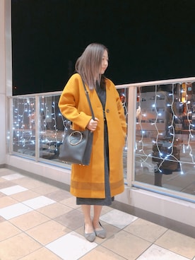 「HVC（エイチブイシー）のアイテム」を使った、HVC相模原店さん（レディース・158cm）の冬コーディネート