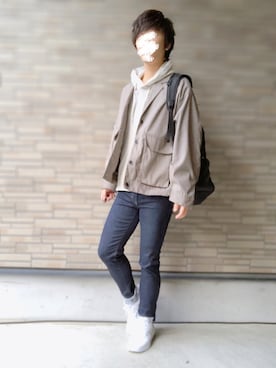 「ノースフェイス」｜だぃすけさん（メンズ・170cm）の春コーディネート