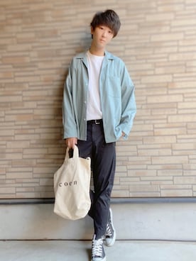 「CONVERSE（コンバース）のconverse コンバース ALL STAR HI オールスター ハイ 3206 BLACK(US)（スニーカー）」を使った、だぃすけさん（メンズ・170cm・20代）の春コーディネート