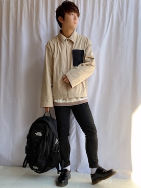 「anown（アノン）のアイテム（ジャケット/アウター）」を使った、だぃすけさん（メンズ・170cm）の秋コーディネート