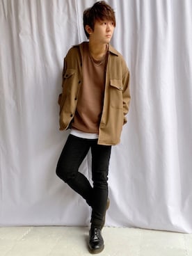 「youtube」｜「アイテム（ジャケット/アウター）」を使った、だぃすけさん（メンズ・170cm）の秋コーディネート
