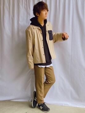 「anown（アノン）のアイテム（ジャケット/アウター）」を使った、だぃすけさん（メンズ・170cm）の秋コーディネート
