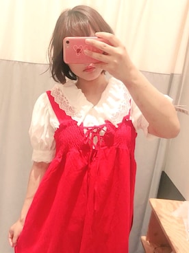 「メイちゃん」｜「アイテム（ワンピース/ドレス）」を使った、かおるさん（レディース・157cm）の春コーディネート