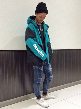 「VENCEEXCHANGE（ヴァンスエクスチェンジ）のアイテム」を使った、VENCE EXCHANGE MEN'S STAFFさん（メンズ・173cm）の冬コーディネート