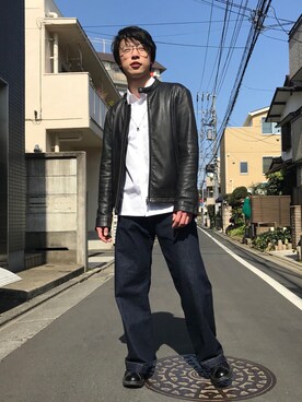 ごっちゃん｜UNITED TOKYOのライダースジャケットを使った ...
