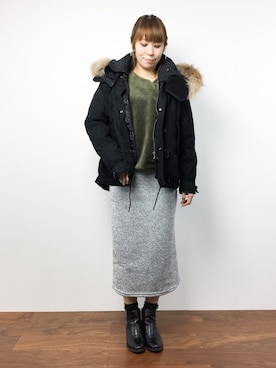 「goa（ゴア）のアイテム（ジャケット/アウター）」を使った、SUBさん（レディース・154cm）の冬コーディネート