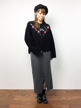 SUBさん（レディース・154cm）の冬コーディネート