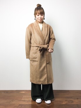 「Te chichi TERRASSE（テチチテラス）のアイテム（その他アウター）」を使った、SUBさん（レディース・154cm）の冬コーディネート