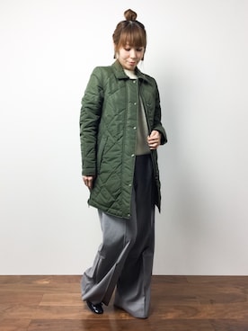 「TATRAS CONCEPT STORE（タトラスコンセプトストア）のアイテム（ジャケット/アウター）」を使った、SUBさん（レディース・154cm）の冬コーディネート