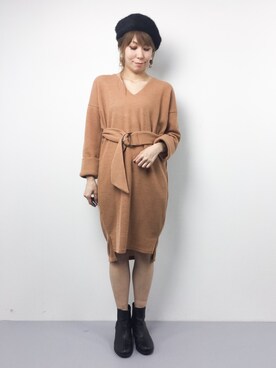 SUBさん（レディース・154cm）の冬コーディネート