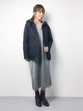 「MACKINTOSH PHILOSOPHY（ﾏｯｷﾝﾄｯｼｭ ﾌｨﾛｿﾌｨｰ）のアイテム（ジャケット/アウター）」を使った、SUBさん（レディース・154cm）の冬コーディネート