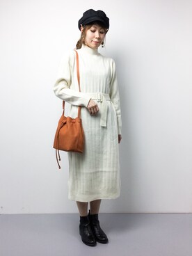 SUBさん（レディース・154cm）の冬コーディネート