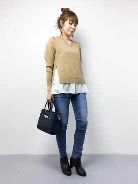 SUBさん(レディース・154cm)の冬コーディネート