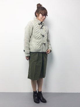 「RNA-N（アールエヌエーエヌ）のアイテム（その他アウター）」を使った、SUBさん（レディース・154cm）の冬コーディネート