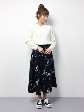 「Te chichi TERRASSE（テチチテラス）のアイテム」を使った、SUBさん（レディース・154cm）の冬コーディネート