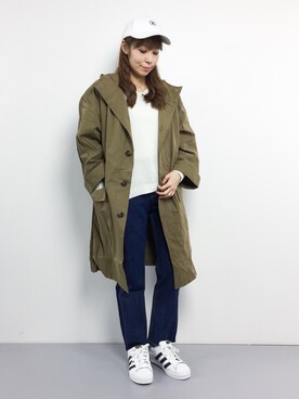「179/WG（イチナナキュウダブルジー）のアイテム（その他アウター）」を使った、SUBさん（レディース・154cm）の冬コーディネート