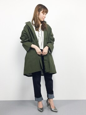 「JOURNAL STANDARD LUXE（ジャーナルスタンダード　ラックス）のアイテム（その他アウター）」を使った、SUBさん（レディース・154cm）の春コーディネート