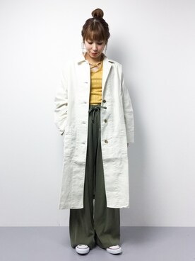 「JOURNAL STANDARD LUXE（ジャーナルスタンダード　ラックス）のアイテム（その他アウター）」を使った、SUBさん（レディース・154cm）の春コーディネート