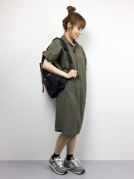 「reca（レカ）のアイテム（バッグ）」を使った、SUBさん（レディース・154cm）の春コーディネート